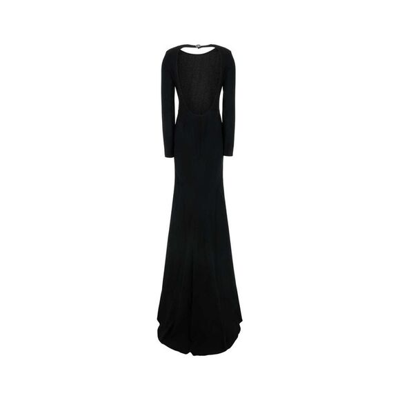 GUCCI Long Sleeve Gown Women BLACK Dresses